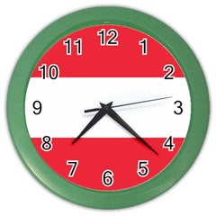 Flag Of Austria Color Wall Clock by FlagGallery