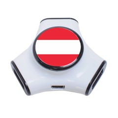 Flag Of Austria 3-port Usb Hub by FlagGallery