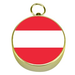 Flag Of Austria Gold Compasses by FlagGallery