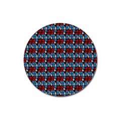 Red And Blue Magnet 3  (round) by Sparkle