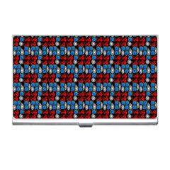 Red And Blue Business Card Holder by Sparkle