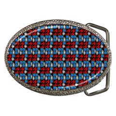 Red And Blue Belt Buckles by Sparkle