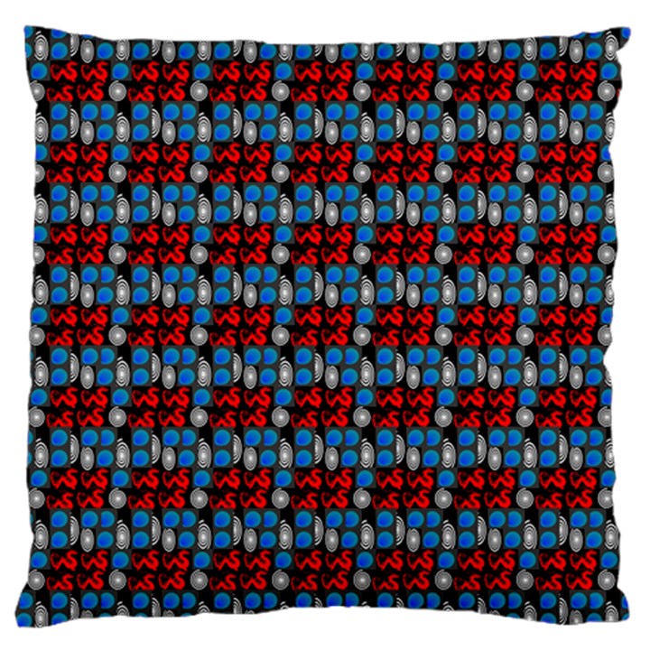 Red And Blue Large Cushion Case (Two Sides)