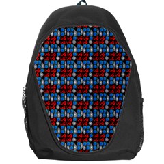 Red And Blue Backpack Bag by Sparkle