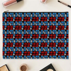 Red And Blue Cosmetic Bag (xxxl) by Sparkle