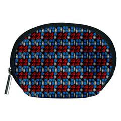 Red And Blue Accessory Pouch (medium) by Sparkle