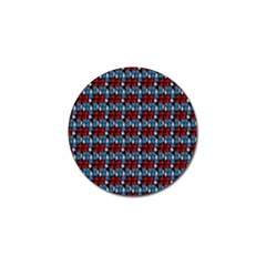 Red And Blue Golf Ball Marker by Sparkle