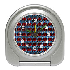 Red And Blue Travel Alarm Clock by Sparkle