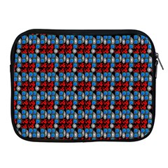 Red And Blue Apple Ipad 2/3/4 Zipper Cases by Sparkle