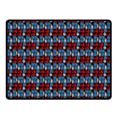 Red And Blue Double Sided Fleece Blanket (small)  by Sparkle