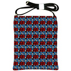 Red And Blue Shoulder Sling Bag by Sparkle