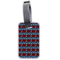 Red And Blue Luggage Tag (two Sides) by Sparkle