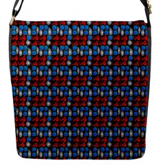 Red And Blue Flap Closure Messenger Bag (s) by Sparkle