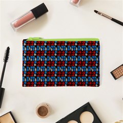 Red And Blue Cosmetic Bag (xs) by Sparkle