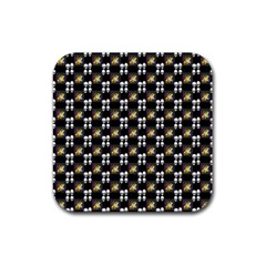 Shiny Skull Rubber Coaster (square)  by Sparkle