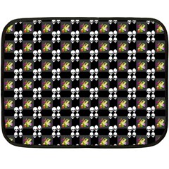 Shiny Skull Double Sided Fleece Blanket (mini)  by Sparkle