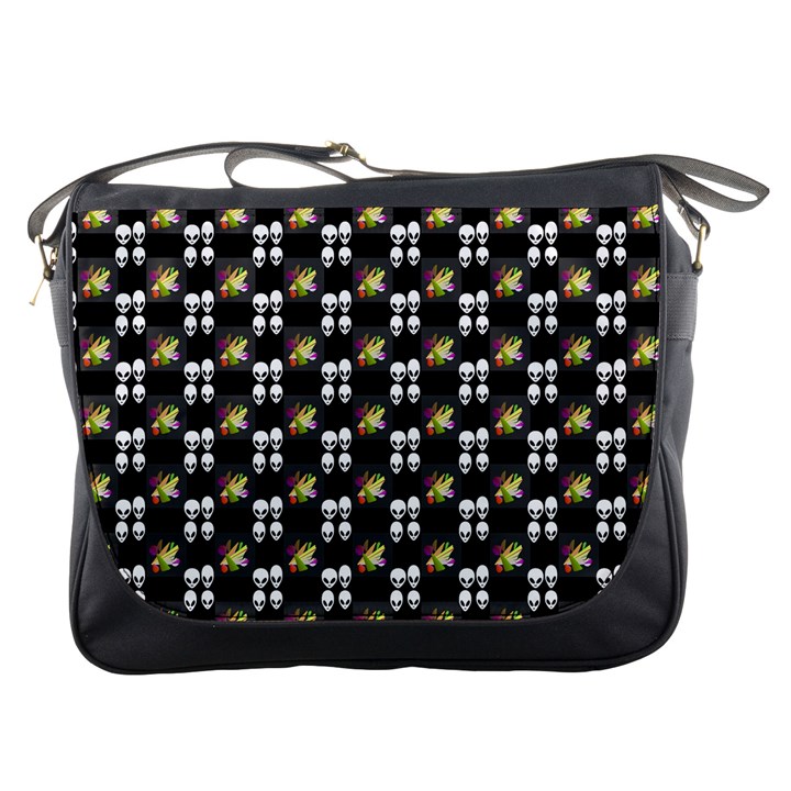 Shiny Skull Messenger Bag