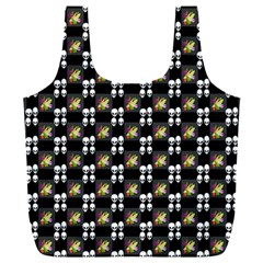 Shiny Skull Full Print Recycle Bag (xxxl) by Sparkle