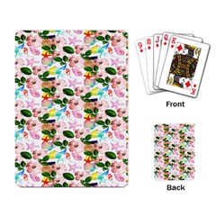 Painted Flowers Playing Cards Single Design (rectangle) by Sparkle