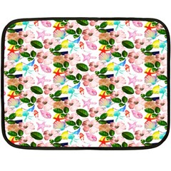 Painted Flowers Fleece Blanket (mini) by Sparkle