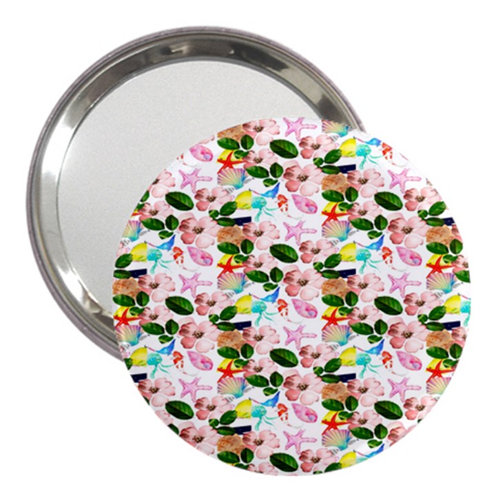 Painted Flowers 3  Handbag Mirrors