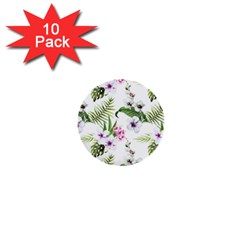 Summer Flowers 1  Mini Buttons (10 Pack)  by goljakoff