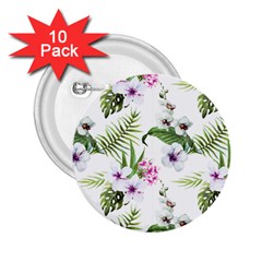 Summer Flowers 2 25  Buttons (10 Pack)  by goljakoff