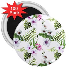 Summer Flowers 3  Magnets (100 Pack) by goljakoff