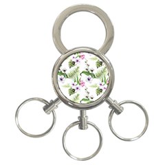 Summer Flowers 3-ring Key Chain by goljakoff