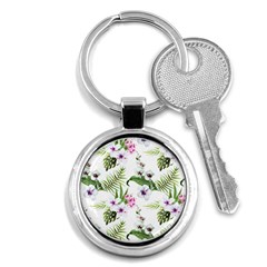 Summer Flowers Key Chain (round) by goljakoff