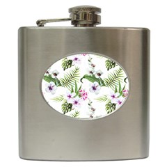 Summer Flowers Hip Flask (6 Oz) by goljakoff