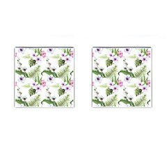 Summer Flowers Cufflinks (square) by goljakoff