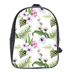 Summer Flowers School Bag (large) by goljakoff