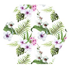 Summer Flowers Wooden Puzzle Hexagon by goljakoff