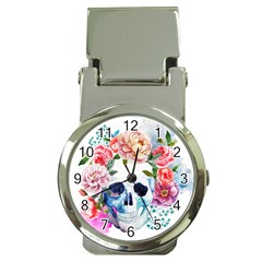 Skull And Flowers Money Clip Watches by goljakoff