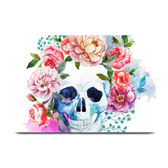 Skull And Flowers Plate Mats by goljakoff