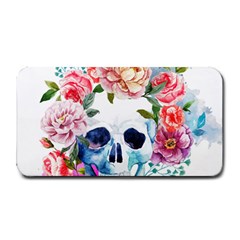 Skull And Flowers Medium Bar Mats by goljakoff