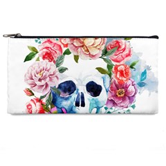 Skull And Flowers Pencil Case by goljakoff