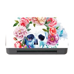 Skull And Flowers Memory Card Reader With Cf by goljakoff