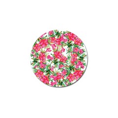 Pink Flowers Golf Ball Marker (4 Pack) by goljakoff