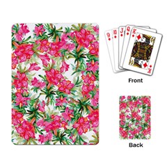 Pink Flowers Playing Cards Single Design (rectangle) by goljakoff