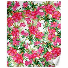 Pink Flowers Canvas 16  X 20  by goljakoff