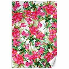 Pink Flowers Canvas 20  X 30  by goljakoff