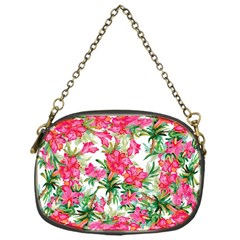 Pink Flowers Chain Purse (one Side) by goljakoff