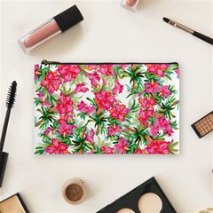 Pink Flowers Cosmetic Bag (medium) by goljakoff