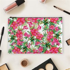 Pink Flowers Cosmetic Bag (large) by goljakoff