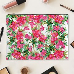 Pink Flowers Cosmetic Bag (xl) by goljakoff