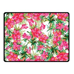 Pink Flowers Fleece Blanket (small) by goljakoff