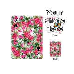 Pink Flowers Playing Cards 54 Designs (mini) by goljakoff