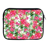 Pink flowers Apple iPad 2/3/4 Zipper Cases Front